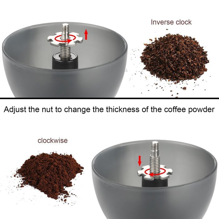 Coffee Grinder, Aidodo Hand Burr Coffee Grinder Manual Coffee Grinder, 100 Gram N7