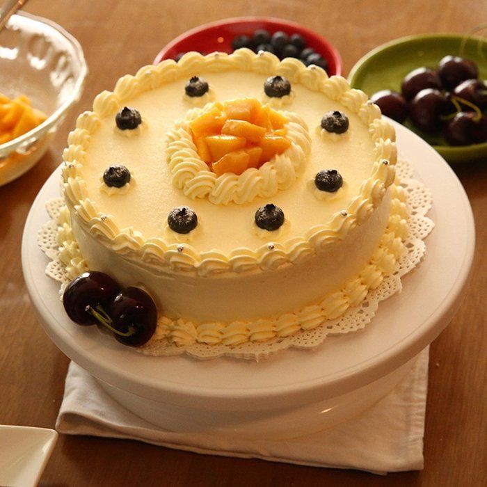 C-Pioneer Cake plate Swivel Kitchen cake decorating icing turntable cake plate 28cm N4