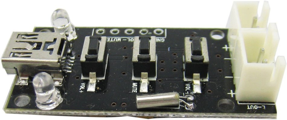 Yeeco Mini USB Audio Amplifier 5V Power Supply Power Audio Module+Audio Input Mini 2.0 with 3D Volume Adjustment N5