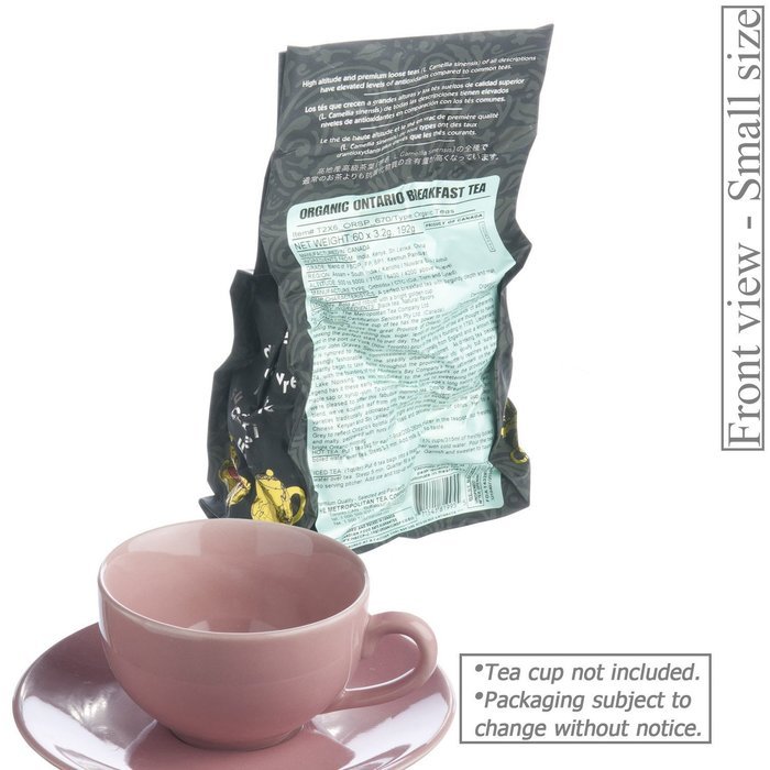 Metropolitan Tea 60 Count Classic Teabags, Organic Ontario Breakfast Tea N5