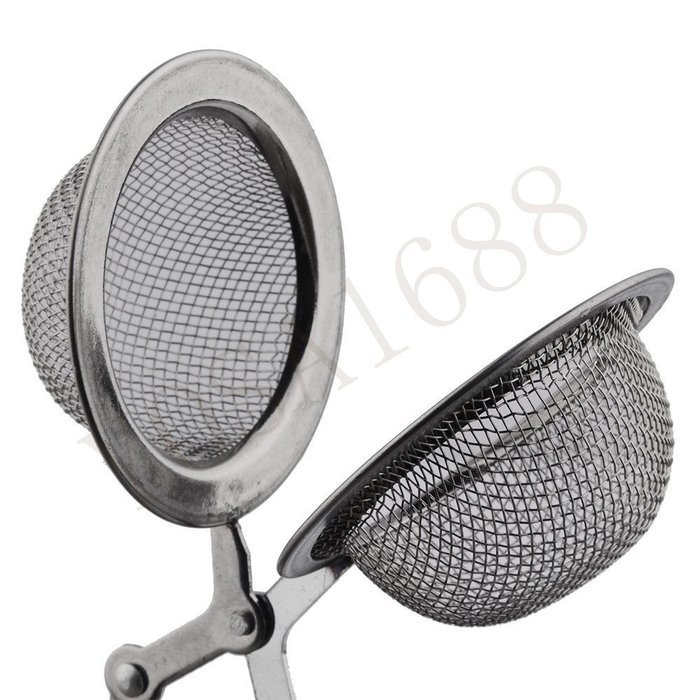 YOSA 2pcs Tea Infuser Stainless Steel Tea Pot Infuser Sphere Mesh Tea Strainer Handle Ball N3