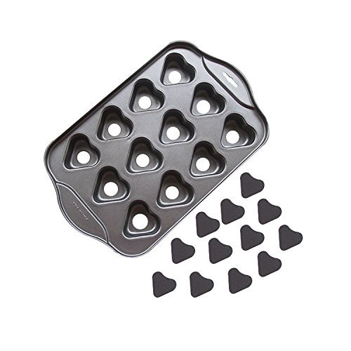Startony Non Stick Muffin Cupcake Molds 12 Cups Baking Pan Loose Base Tray Dessert Pan Round N13
