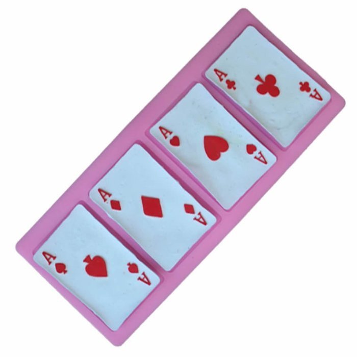 GOOTRADES Poker Shaped Silicone Chocolate Fondant Candy Mold DIY Cake Decorating N4