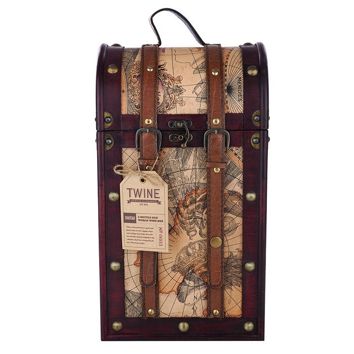 Chateau Treasure Chest Wine Box by Twine N10