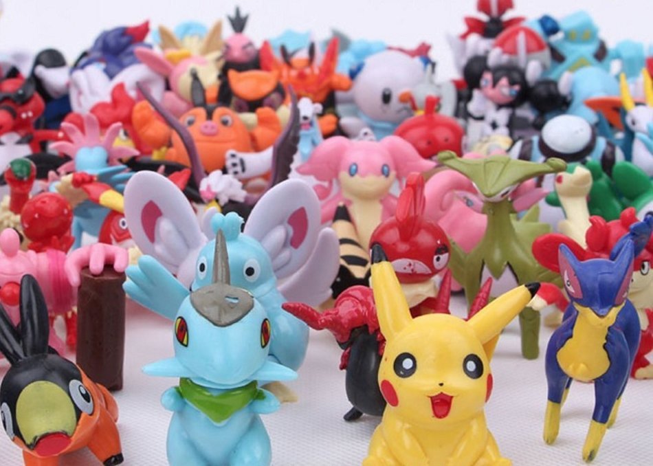 24 Random & Unique Pok&eacute;mon Anime Action Figure Cupcake Toppers with Bonus HiperSpeed Pok&eacute;mon Go Guide N4