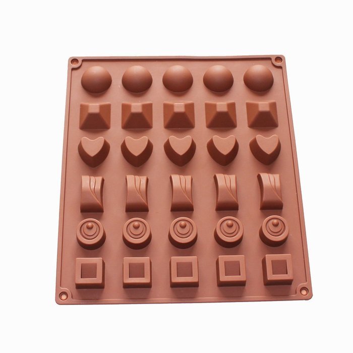 X-Haibei Chocolate Cube Mould Heart Rectangle Dome Candy MINI Cookies ...