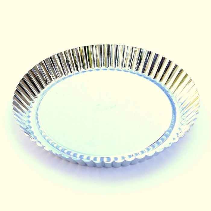 Tart Pan by Vanika, Pack of 2, Heavy Duty Tinned Steel Quiche Pans, Excellent Heat Conduction for Uniform Baking... N3