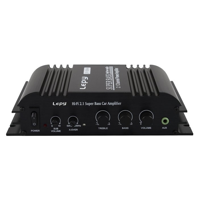 Lepy 168HA 2.1CH Channel 2x40W + 1x68W Sub Output Super Bass Audio Digital Hifi Amplifier Color Black (Power Supply... N3