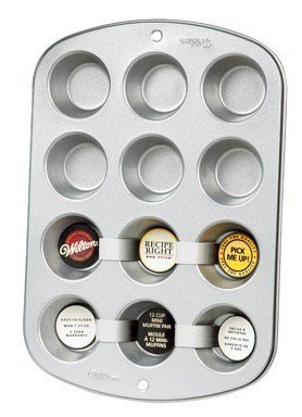 Wilton Mini Muffin Pan 12 Cup Non Stick Steel