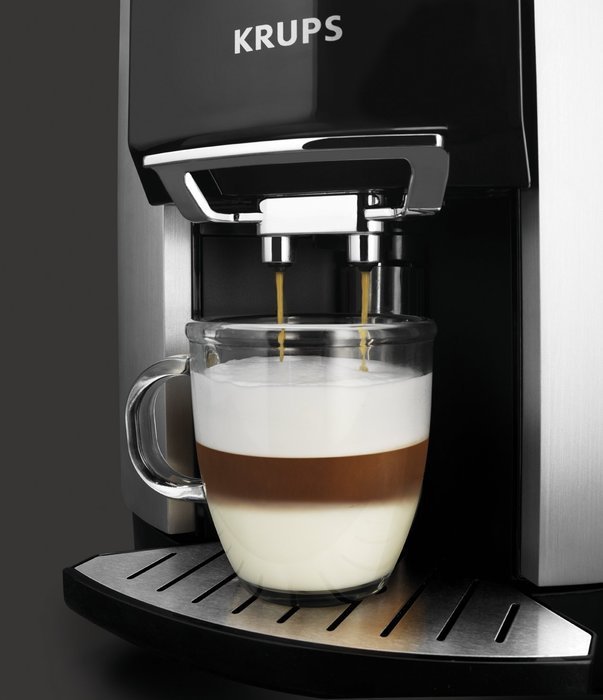 KRUPS EA9000 Barista Fully Automatic One Touch Cappuccino Machine with Automatic Rinsing and KRUPS Two-Step Milk... N5