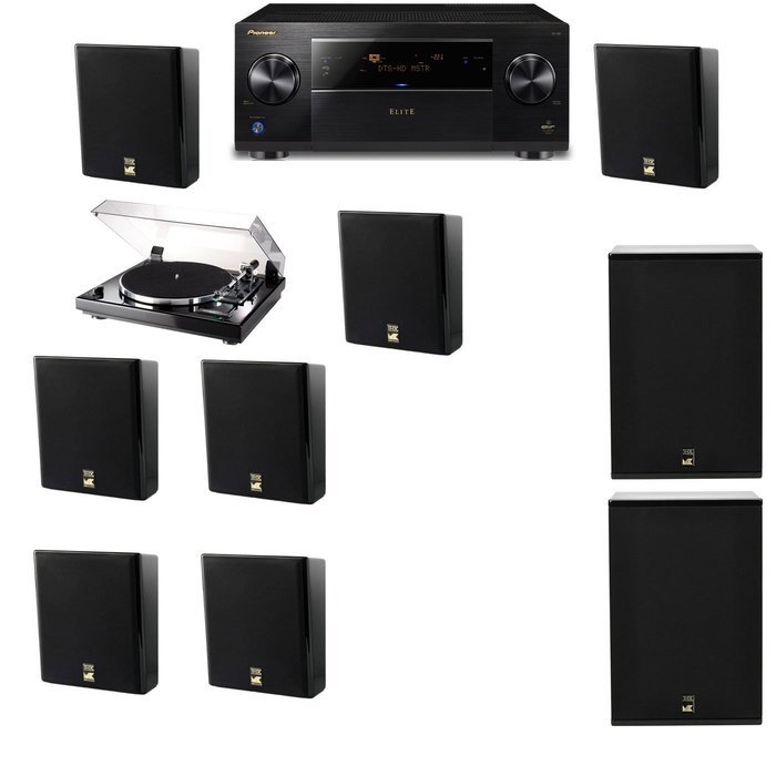 M&K Sound MP150II Wall Speaker 7.2 Thorens TD-240-2 X12 Pioneer Elite SC-89