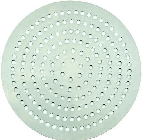 Winco APZP-11SP, 11-Inch Super-Perforated Aluminum Pizza Disk with 226 Holes, Pizza Screen Crisper