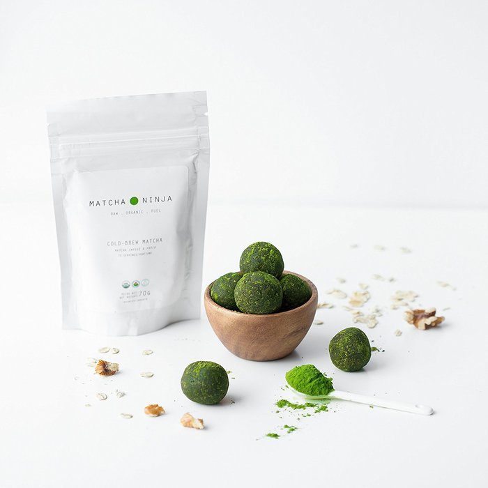 Matcha Ninja 100% Raw Organic Matcha Green Tea. 70 Servings. Cold Water Soluble. Ceremonial Grade. Non-Bitter... N5