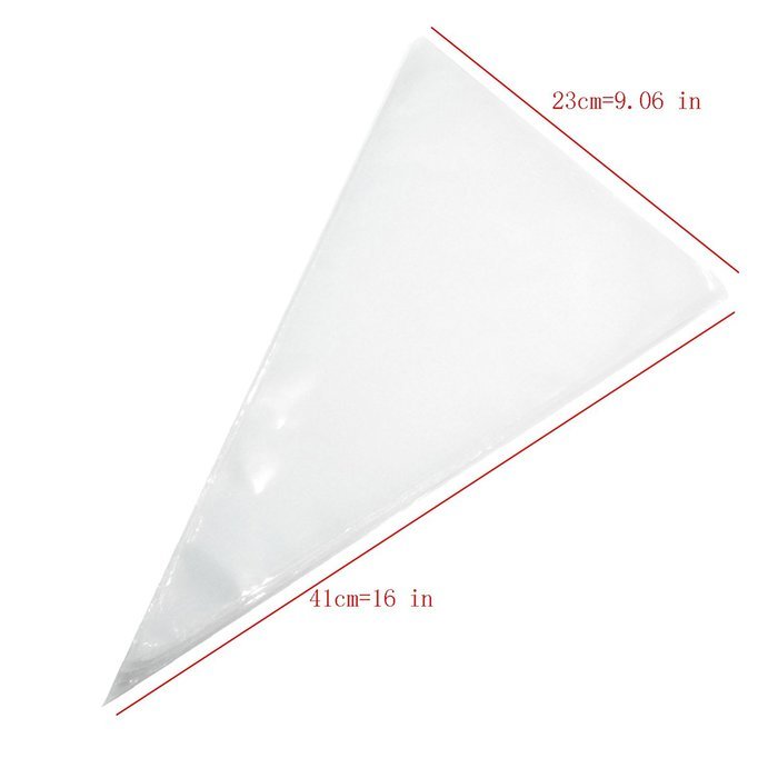 PASTRY BAG - 100 PIECES -10 Inch Extra Thick Disposable Cake / Cupcake Decorating Piping Icing Bags Set - Large... N9