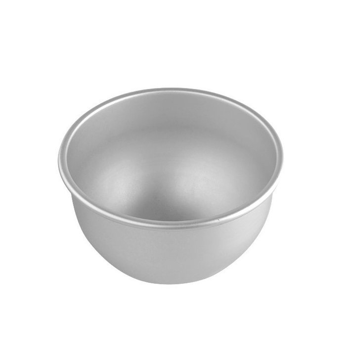 Dealglad&reg; 6 Inch Aluminum Deep Semicircle Chiffon Cake Pan Bobbi Doll Princess Cake Mold Pudding Baking Mould N3