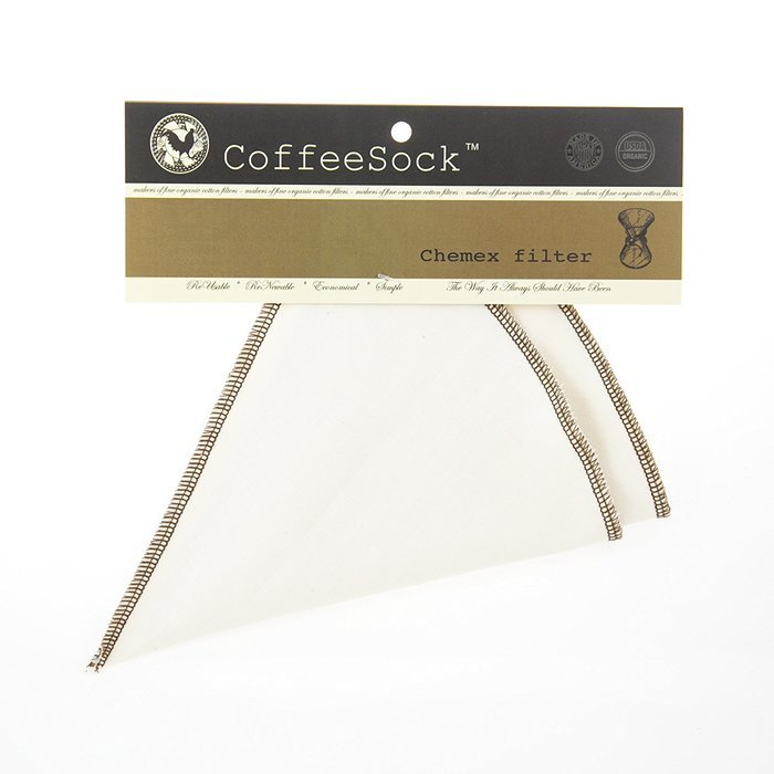 Coffeesock Resuable Filters for Chemex 3-cup - Certified Organic Cotton N3