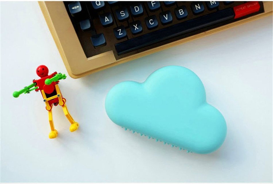 Surborder Shop Creative Cloud Shape LED Digital Alarm Clock with Sound-activated Function, Saving Power Mode and... N5