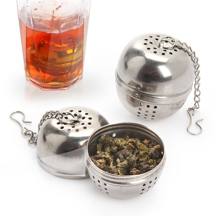 Huayoung Food-grade Stainless Steel Tea Filters Ball Shaped Tea Infusers Multifuctional Tea Filters Pack of 2... N8
