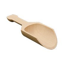 Nakpunar 10 pcs 3" Wood Scoops - Unfinished for Candy Bars, Spices, Bath Salts N2