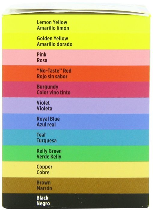 Wilton 601-5580 1/2-Ounce Certified-Kosher Icing Colors, Set of 12 N3