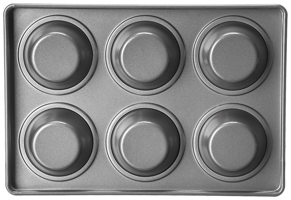 KitchenAid KBNSS06MF Professional-Grade Nonstick 6-Cavity Regular Sized Muffin Pan Set of 2 Bakeware N2