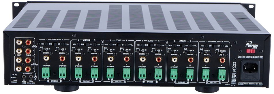 Dayton Audio MA1240a Multi-Zone 12 Channel Amplifier N2