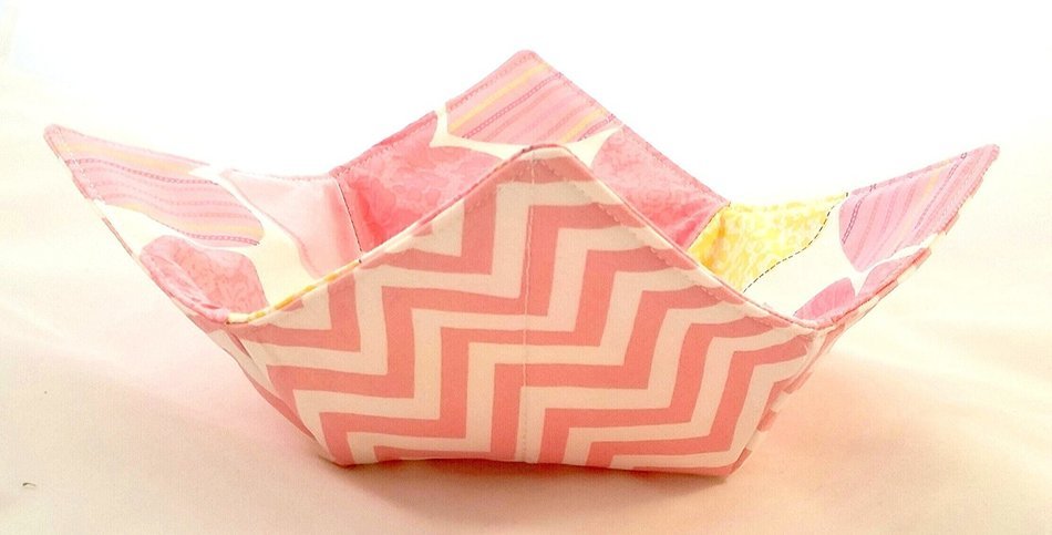 Microwave Bowl Cozy Hearts/Chevron N3