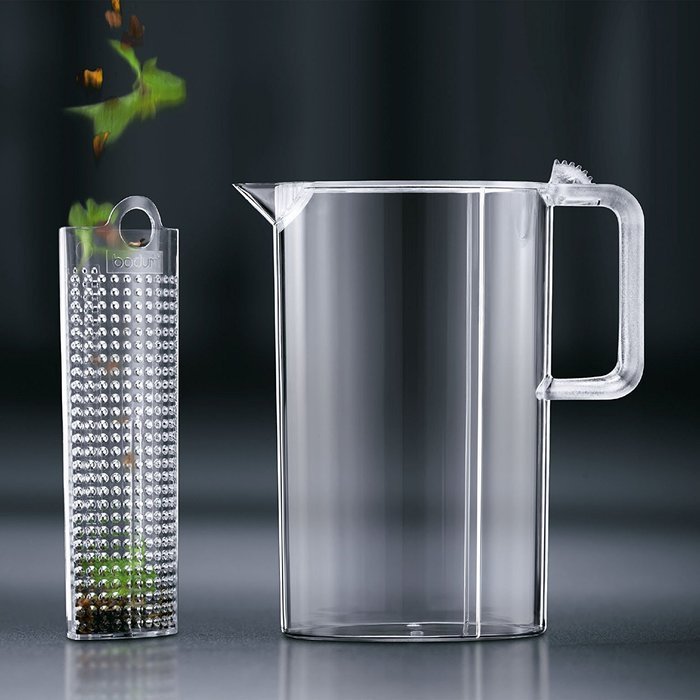 Bodum 10619-10, Ceylon Ice Tea Jug with Filter, 3.0 l, 101 oz., Clear N7