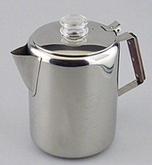 Rapid Brew Stainless Steel Stovetop Coffee Percolator, 2-12 cup