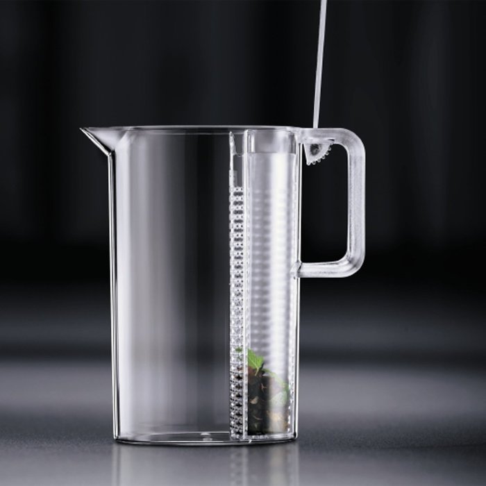 Bodum 10619-10, Ceylon Ice Tea Jug with Filter, 3.0 l, 101 oz., Clear N9