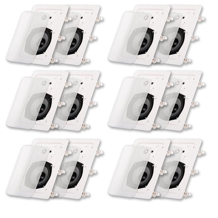 Acoustic Audio CS-IW530-6PR 250 Watt 5.25" 3-Way Home Theater In-Wall/Ceiling Speakers (6-Pair)