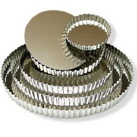 Tart Pan with Removable Bottom - 4.75 Inch Diameter N2