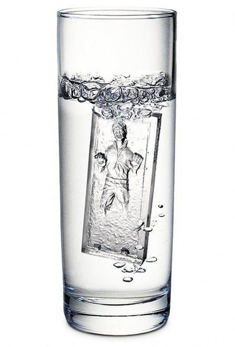 (2-Pack) Star Wars Han Solo in Carbonite Silicone Ice Trays / Chocolate Molds N3