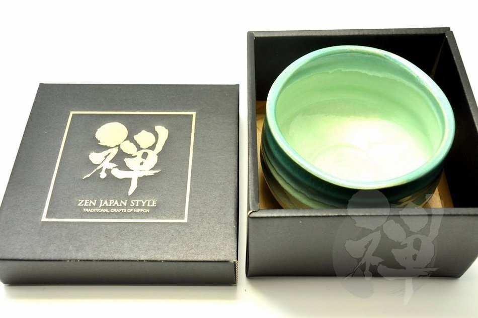 Japanese Mino Yaki ware Matcha Bowl Green Tea 11.5 / 11.5 / 8.5cm (4.5 / 4.5 / 3.3inch)[7333] N4