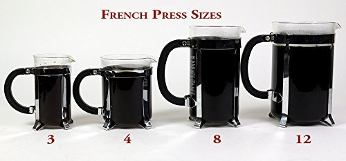 Caffi Paper Coffee Filters for 12 Cup French Press - 2 Packs of 50 N5