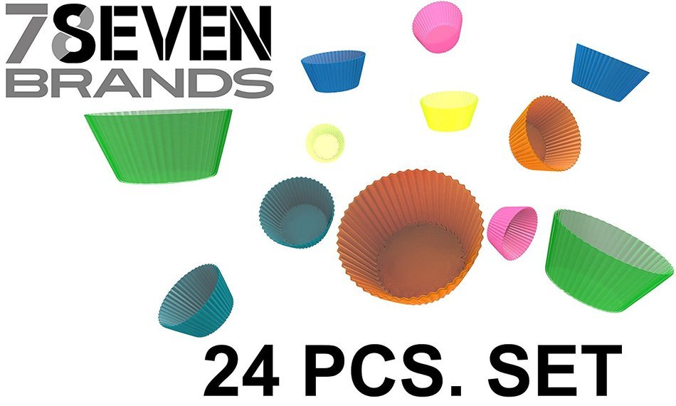 24 Silicone Muffin Cups. HIGH END. SUPER VALUE. Get It NOW! N3