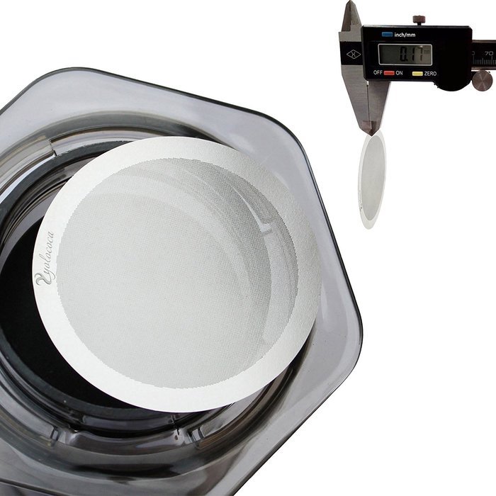 Yolococa Resusable Newest Improved Stainless Steel Coffee Filter for Aeropress Coffee Maker N8