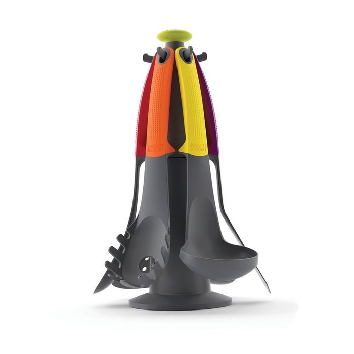 Joseph Joseph Best Sellers Set Includes Elevate Tool Set, mixing bowl set, Uni-Tool, and Rocker Garlic Crusher N6