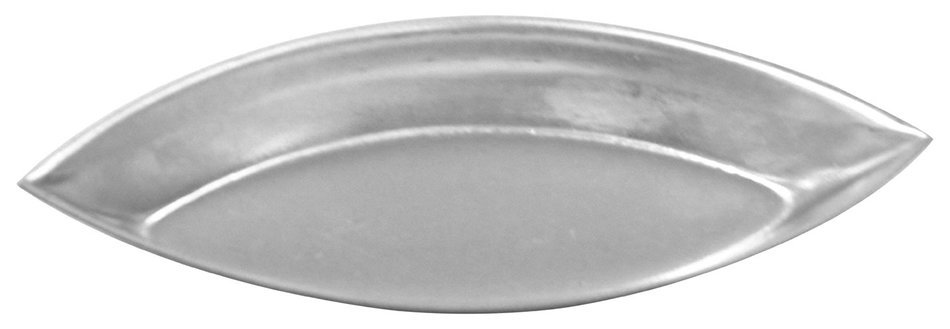 Allied Metal BAR4040 Plain Barquette Oval Boat Baking Mold, Heavy Tin, 3-1/2 by 1-1/2 by 1/2-Inch
