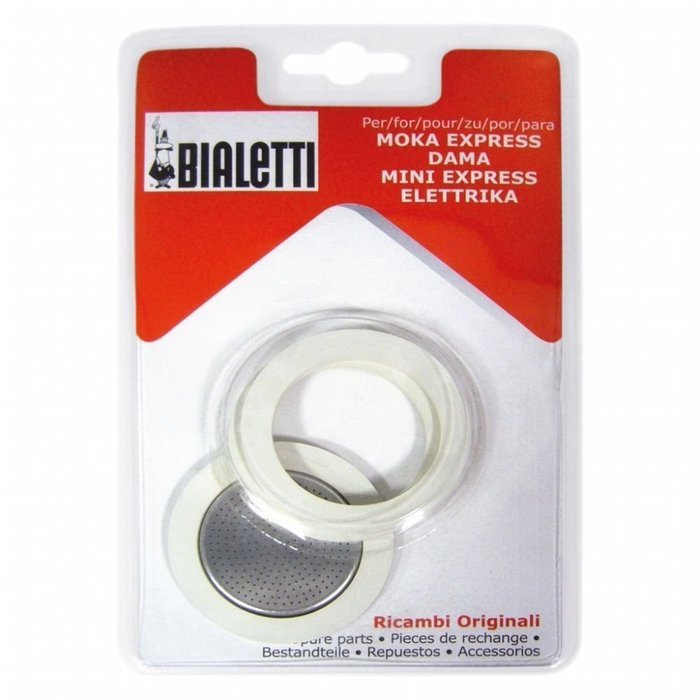 Packing 3 gaskets and 1 filter for aluminum coffee pot 1 cup N5