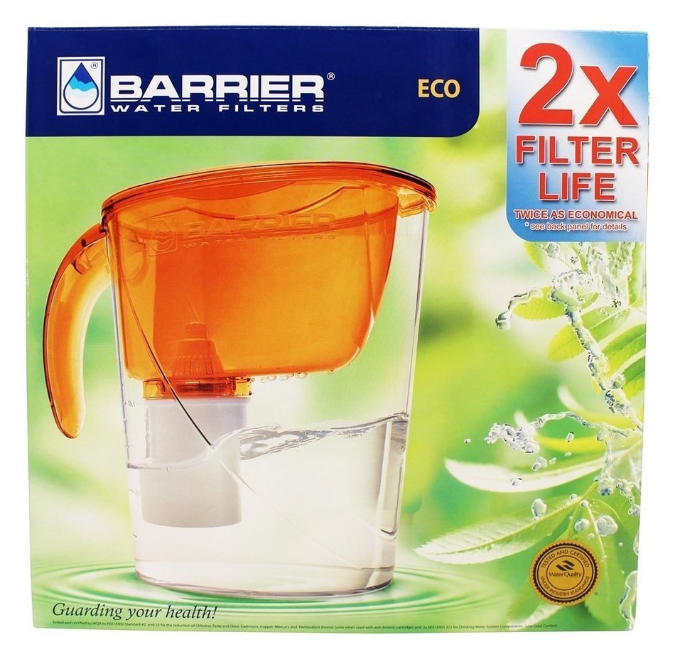 Barrier Eco (1.2L) Water Filter Pitcher, Amber N3
