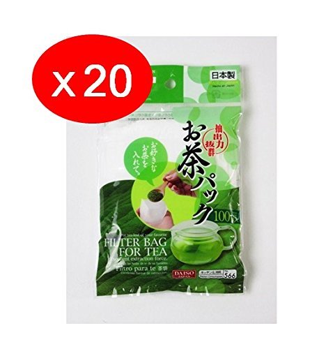 20x100pcs Disposable Filter Bags for Loose Tea