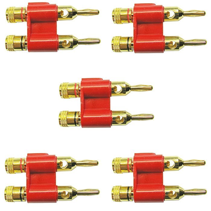 Jumbo Gold Dual Banana Connector N2