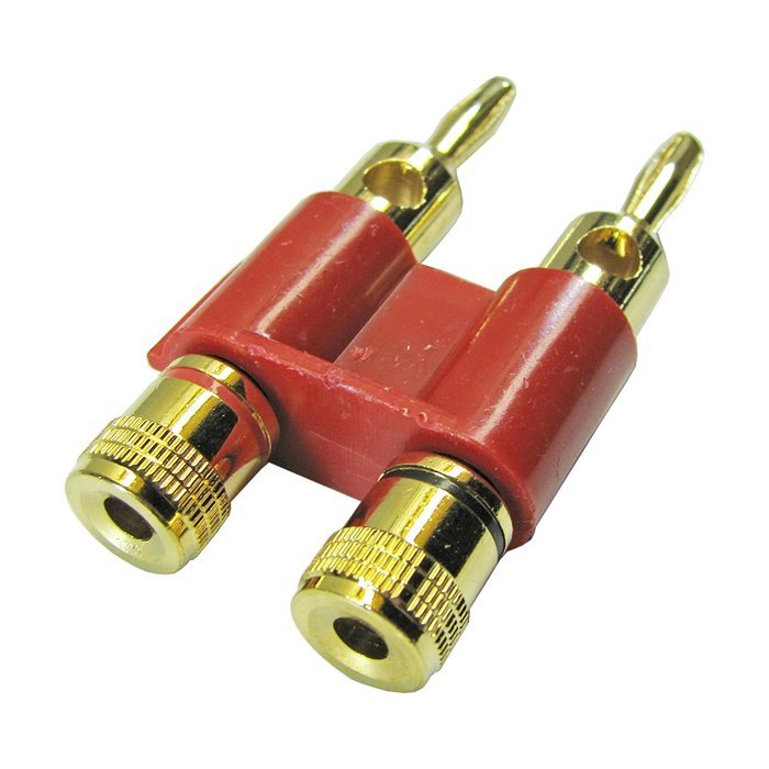 Jumbo Gold Dual Banana Connector N3