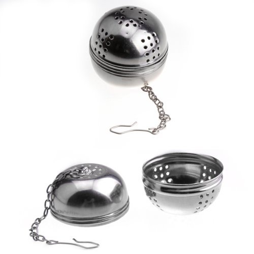 ACE Stainless Steel Teakettles Infuser Strainer Egg Shaped Tea Locking Spice Ball N2