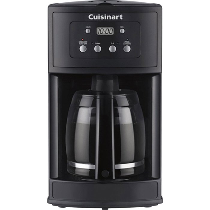 Cuisinart DCC-500 12-Cup Programmable Black Coffeemaker (Certified Refurbished)