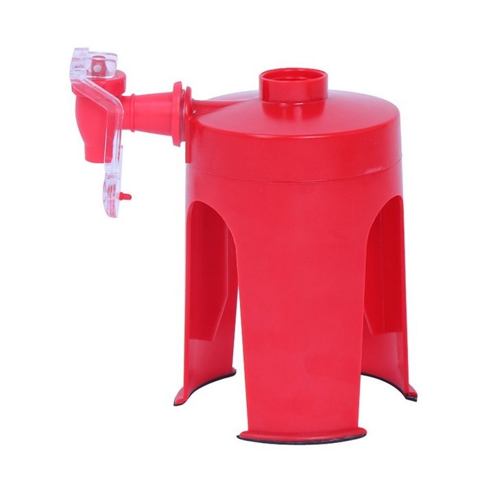Qiji Red Plastic Beer/water/ Soft Drinks Beverage Dispenser with Switch N7
