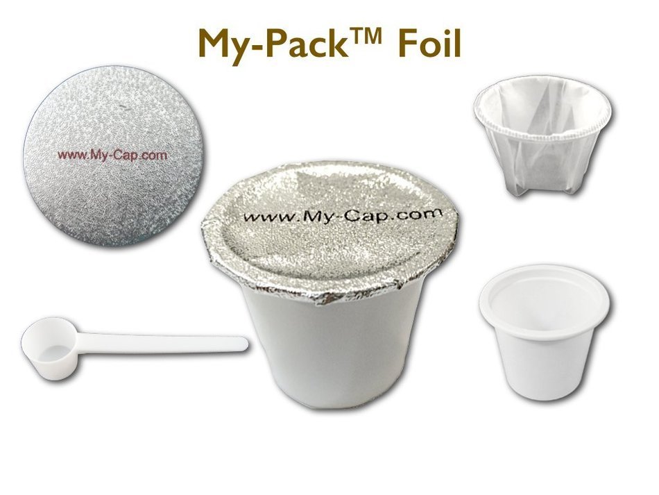My-Pack&trade; Foil Adhesive - 50 Fillable Disposable Packs for Keurig K-Cup Brewers