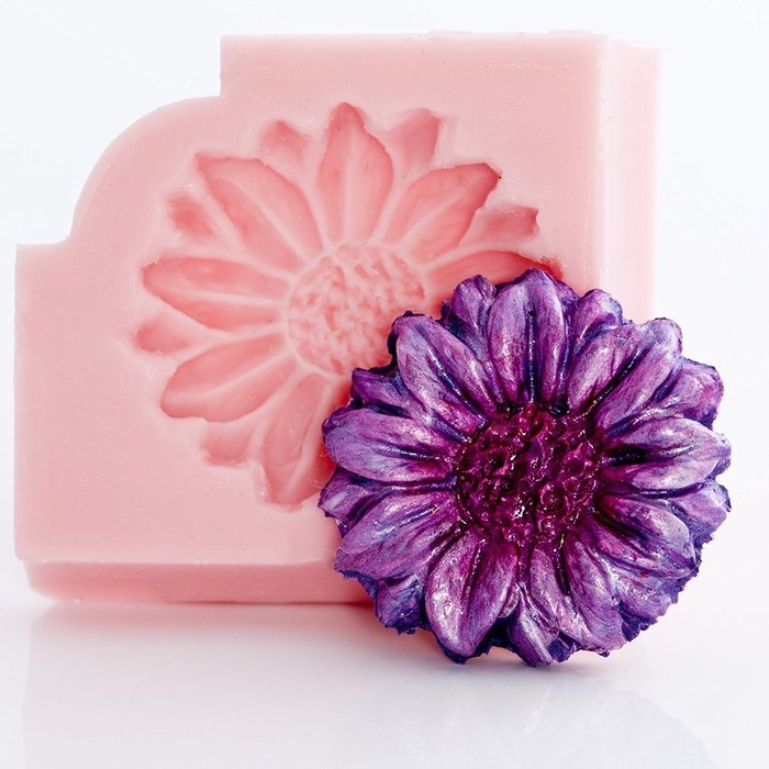 Flower Daisy Silicone Mold Food Safe Fondant, Chocolate, Candy, Resin, Polymer Clay, Jewelry, Craft Mold. Flexible... N5