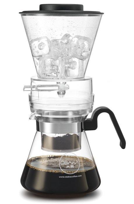 Osaka 6 Cup (30oz/900ml) Cold Brew Coffee Dripper, Adjustable Dripper with Glass Carafe "Mount-fuji" N3